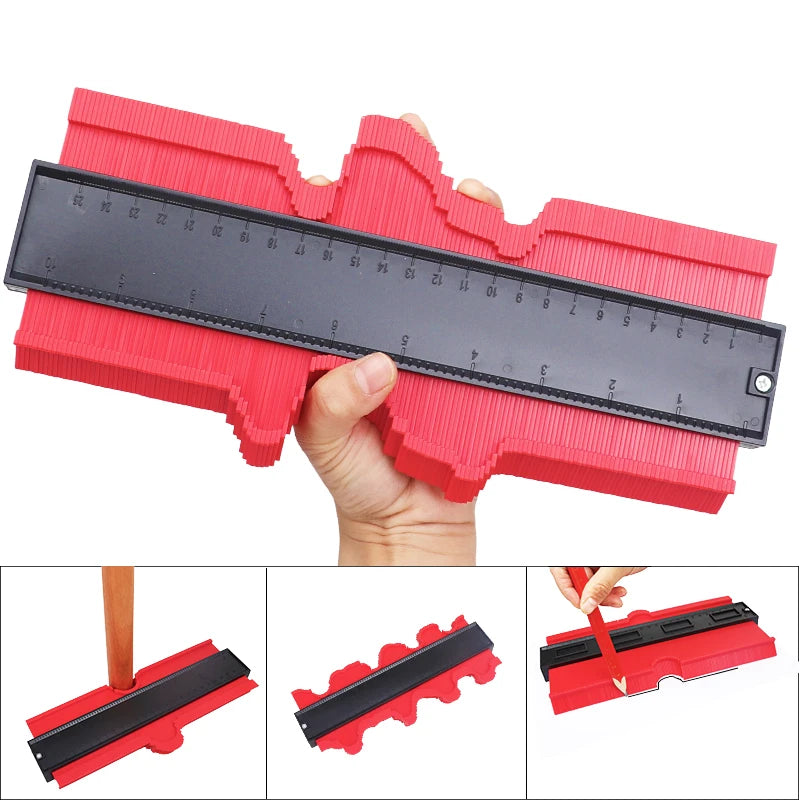 Shape Contour Gauge Duplicator 5/6/10/20inch Profile Measuring Tool Tiling Laminate Tiles Tools Plastic Contour Copy Duplicator