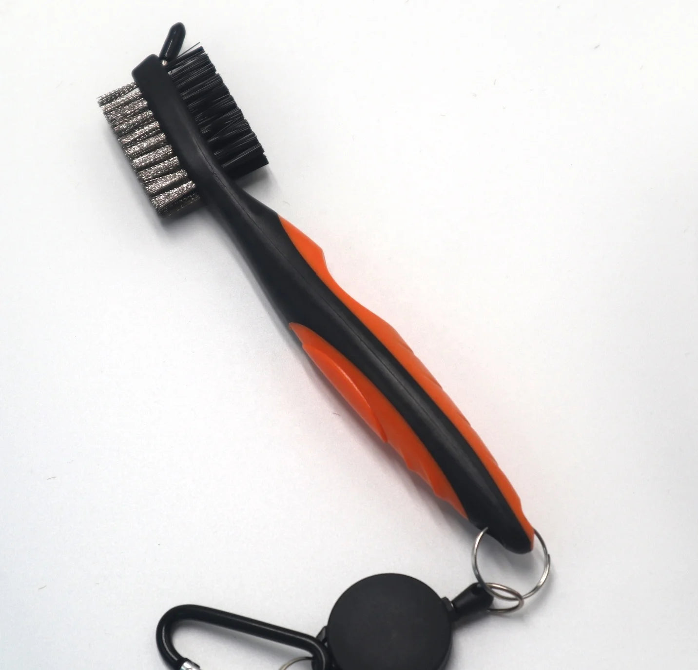 Golf Club Cleaning Brush with Convenient Retractable Clip