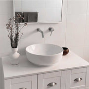 Modern Design Bathroom Mirror Cabinet Artificial Sintered Stone Sink Durable Melamine Panels Stainless Steel Frame Material MDF 