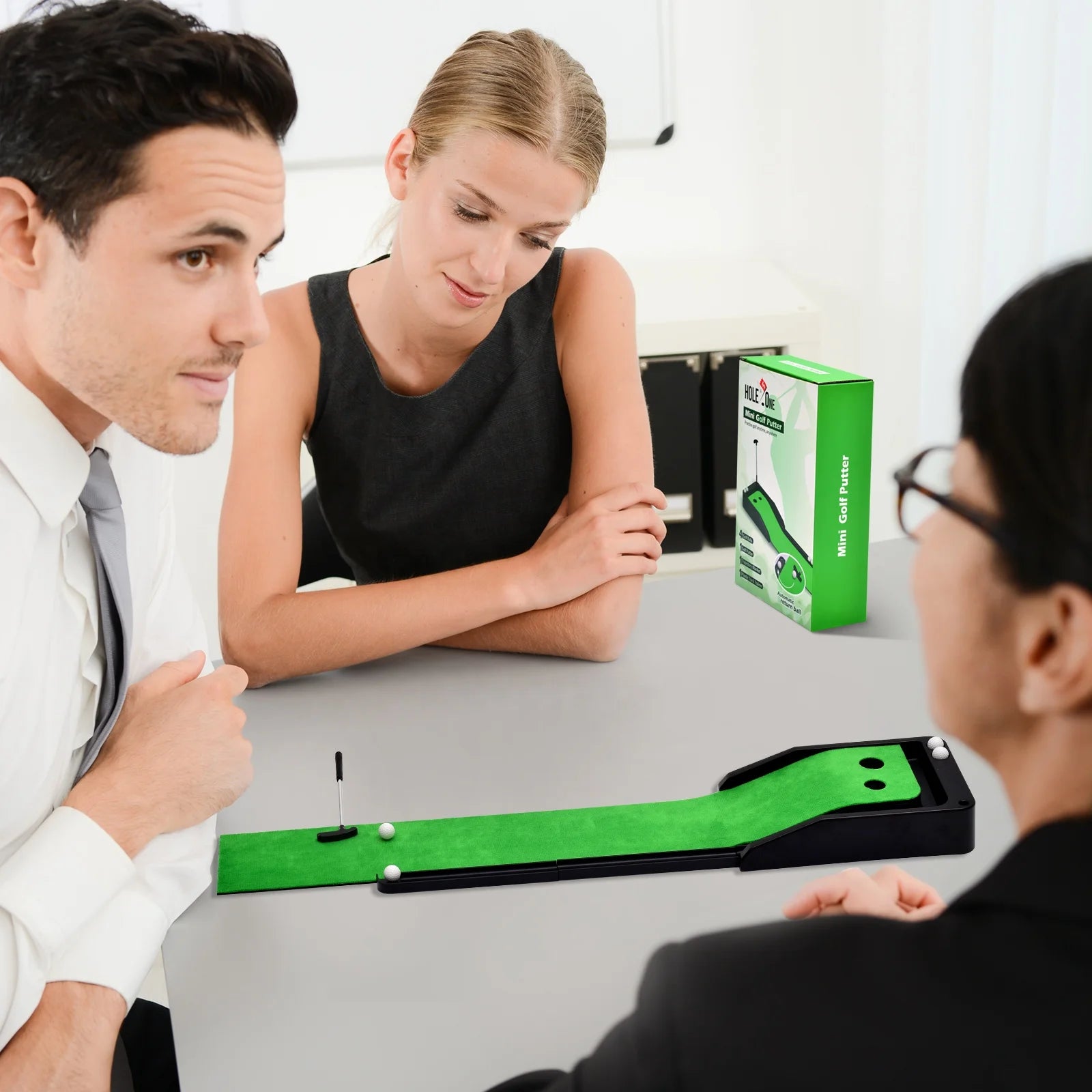 Thảm Tập Golf Mini Tự Động Trả Bóng Chuyên Nghiệp