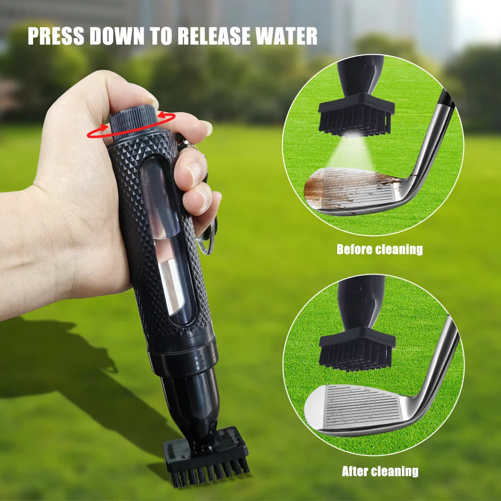 Multi-function Golf Brush &amp; Convenient Push Water Bottle