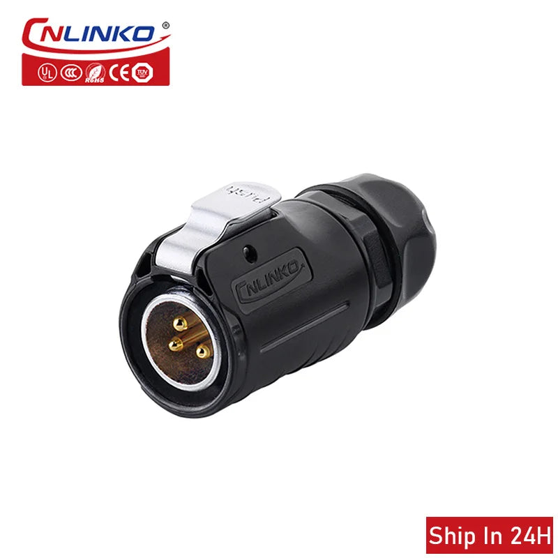 Durable Waterproof IP67 Industrial LED Connector