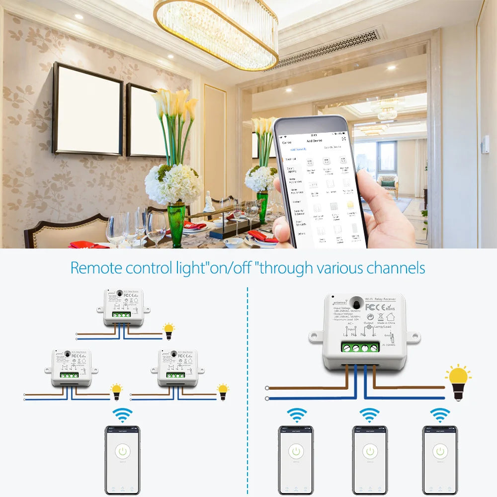 LoraTap Mini WiFi Smart Switch 220V 