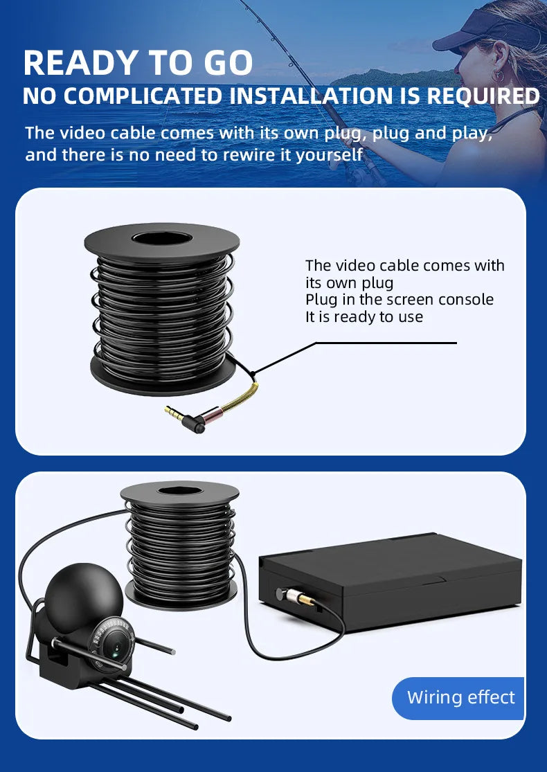 Outdoor Waterproof Fish Camera with English Support