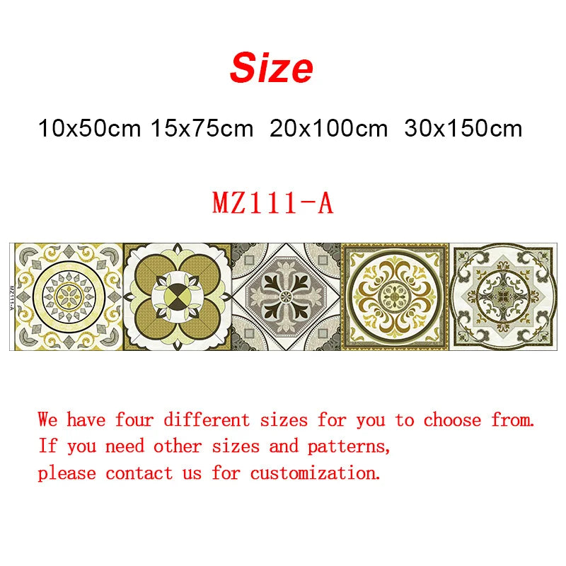10/15/20/30cm Purple Retro Strip Tiles Wall Sticker Kitchen Stairs Tile Decoration Wallpaper Peel &amp; Stick Waterproof Art Mural