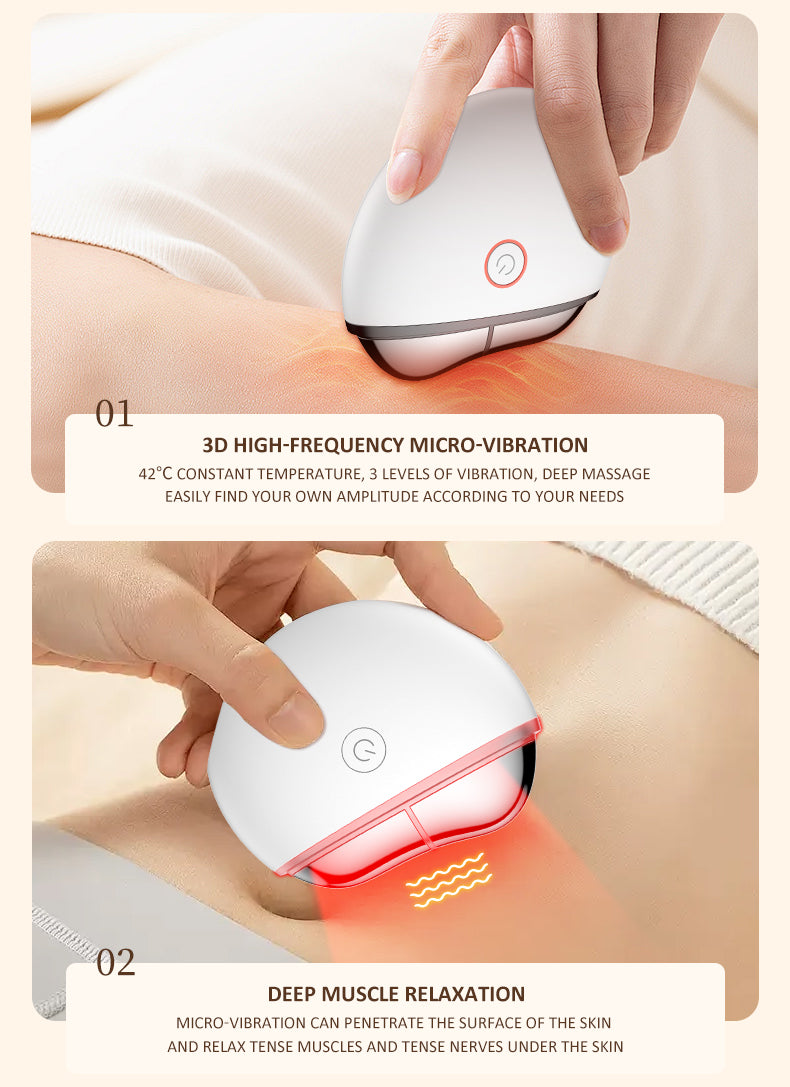 Electronic scraping massage beauty device customized logo, CE certified, easy to use, helps to firm the skin of the face and neck 