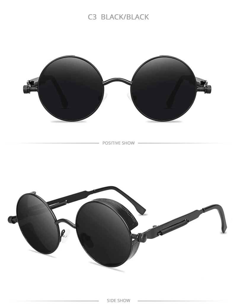 Kính Râm Cổ Điển Gothic Steampunk UV400 Nam Nữ - Daisan Mart