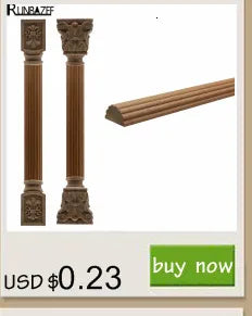 Wood Mouldings Wood Carving Door Onlay Wood Applique Wood Decal Antique Retro Modern Long Leaves Wooden Cabinet Furniture Corner