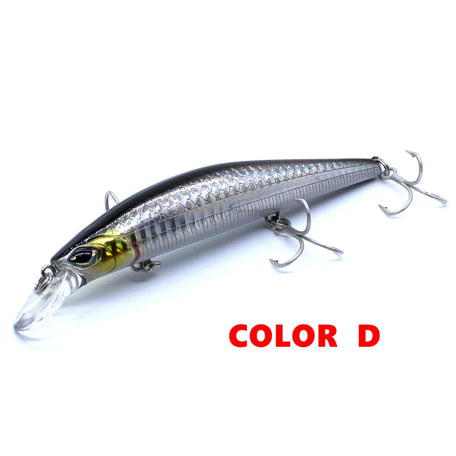 AOCLU-Minnow Jerkbait Wobbler, Deep Hard Bait Lure, Magnet Weight Transfer, Long Easy Distance Cast, 120mm, 20g Diving, 1.8m