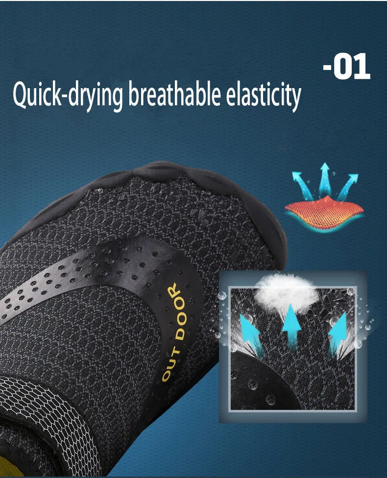 Giày Lội Nước Unisex Nhanh Khô, Nhẹ, Chống Trượt