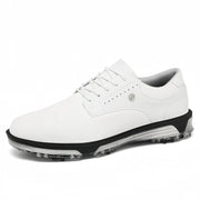 Men's and Women's Leather Golf Shoes Waterproof Rubber Sole Printed Logo