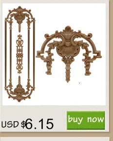 Wood Mouldings Wood Carving Door Onlay Wood Applique Wood Decal Antique Retro Modern Long Leaves Wooden Cabinet Furniture Corner