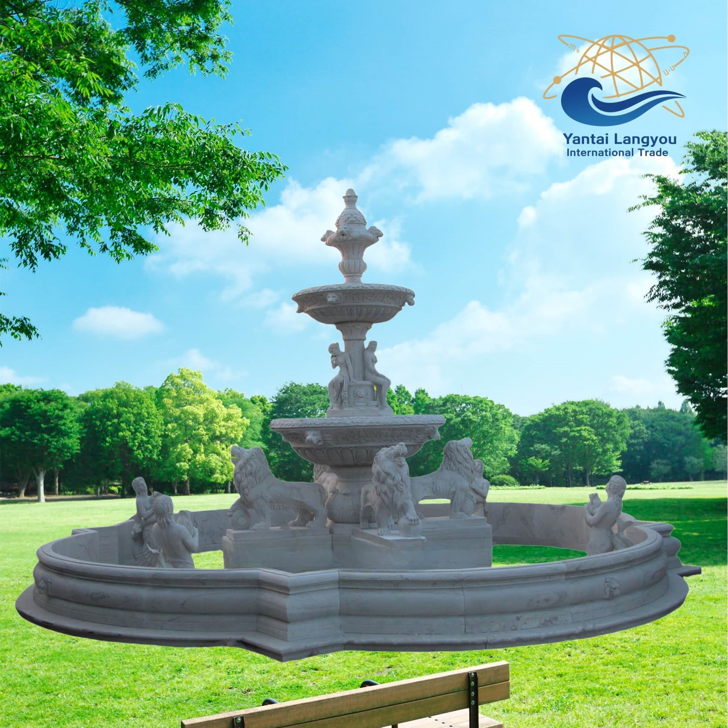 Machine Made Granite Animal Buddha Statue, Outdoor Decoration 