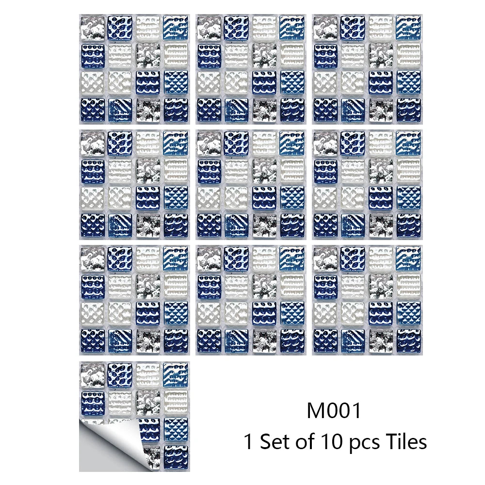 Decal Dán Tường 3D Đá Cẩm Thạch Chống Thấm 10 Miếng - Daisan Mart