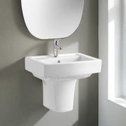 Hot selling sanitary ceramic wall mounted wash basin White ceramic wall mounted wash basin for hotel 
