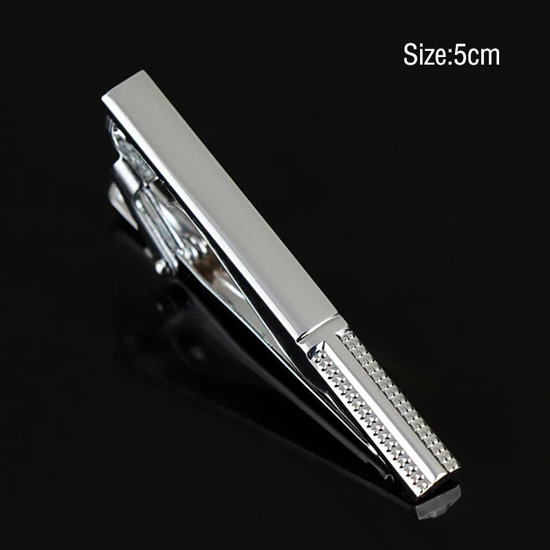 男士條紋領帶夾 時尚簡約款