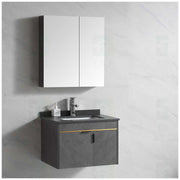 Modern black gray solid wood bathroom vanity cabinet size 24 to 40 inches 