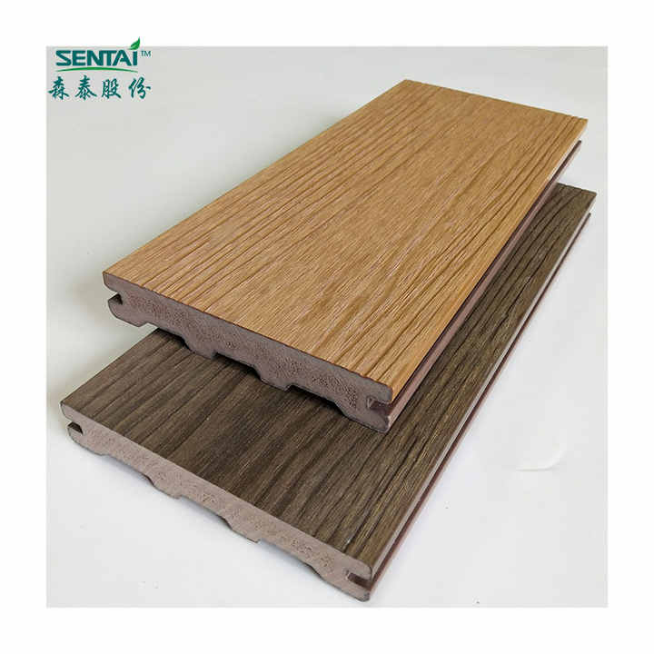 135*24mm waterproof anti-slip PVC plastic floor, fireproof ASA-PVC outdoor floor, wood grain grooved PVC foam plastic floor THM113 