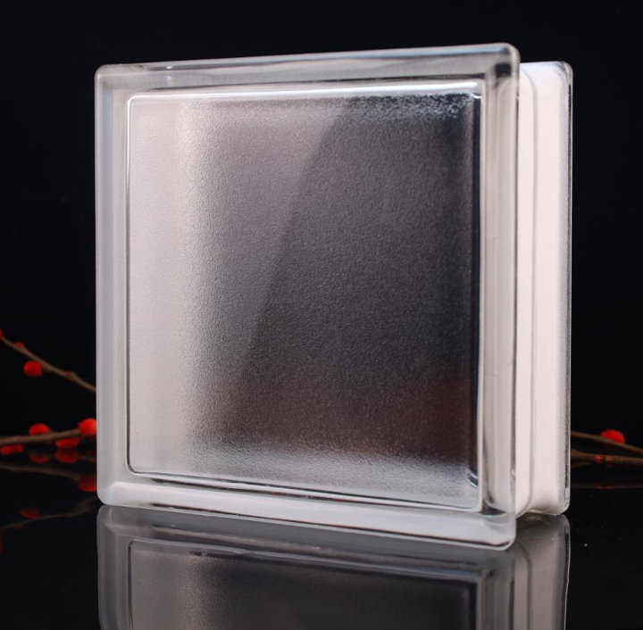 TANGERINE SKIN-A (JH008) 190*190*80MM hollow crystal glass block 190*190*80MM TANGERINE SKIN-A Glass Block 