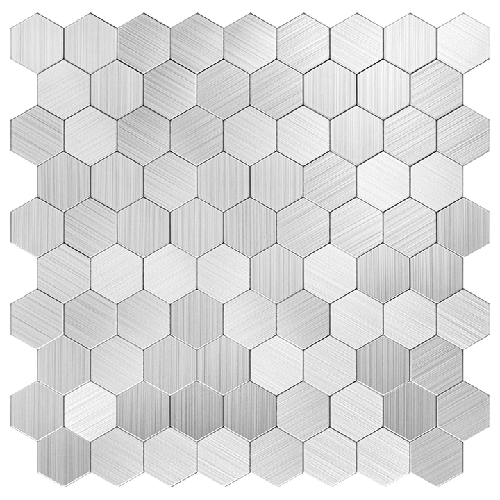 Miếng dán tường ốp tường bằng kim loại 3D hình tổ ong không đều bằng nhôm chải xước của nhà máy Foshan