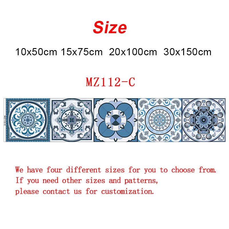 10/15/20/30cm Purple Retro Strip Tiles Wall Sticker Kitchen Stairs Tile Decoration Wallpaper Peel &amp; Stick Waterproof Art Mural