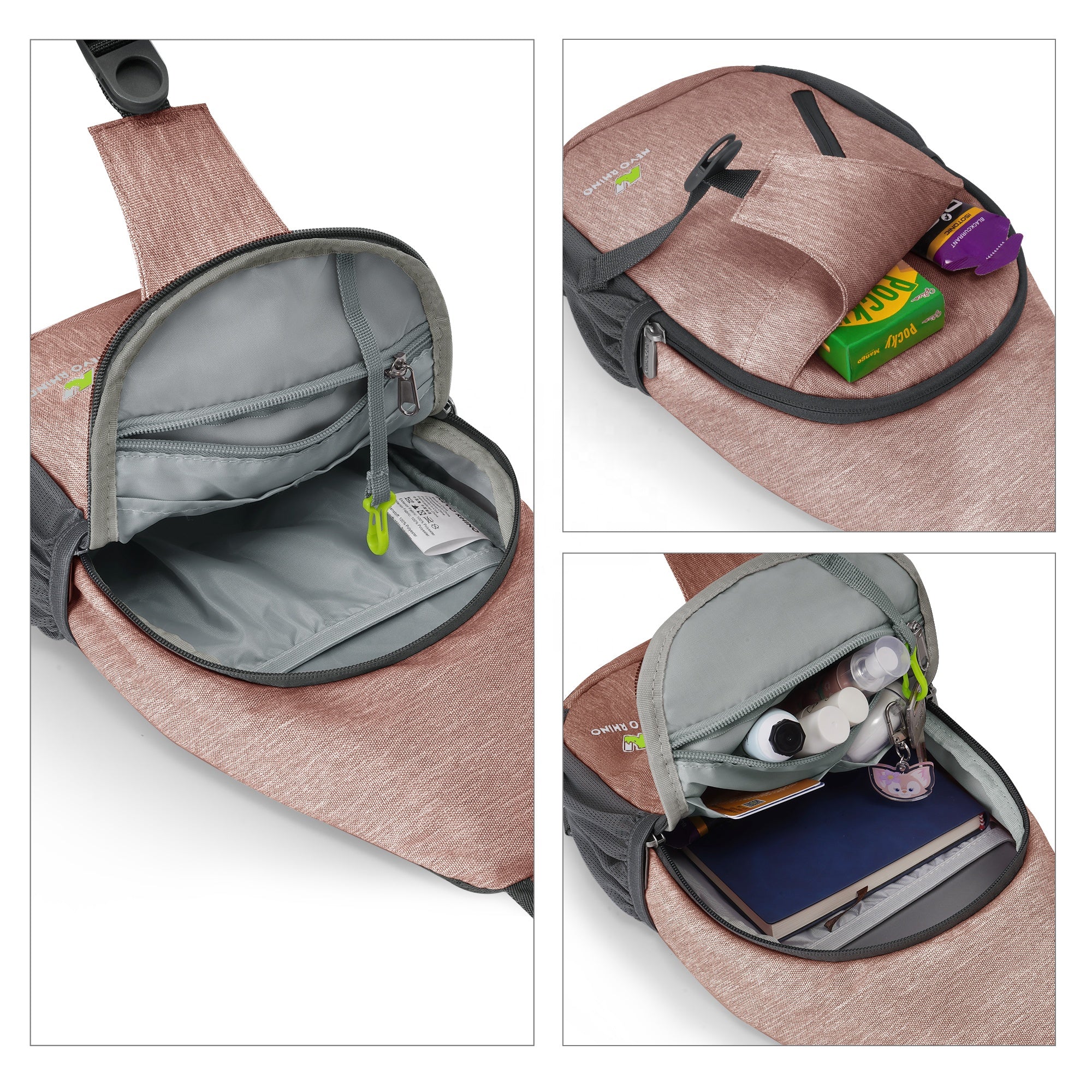 Túi Đeo Chéo Thời Trang Nữ Kiểu Mới Chống Nước Có Lỗ Cáp USB