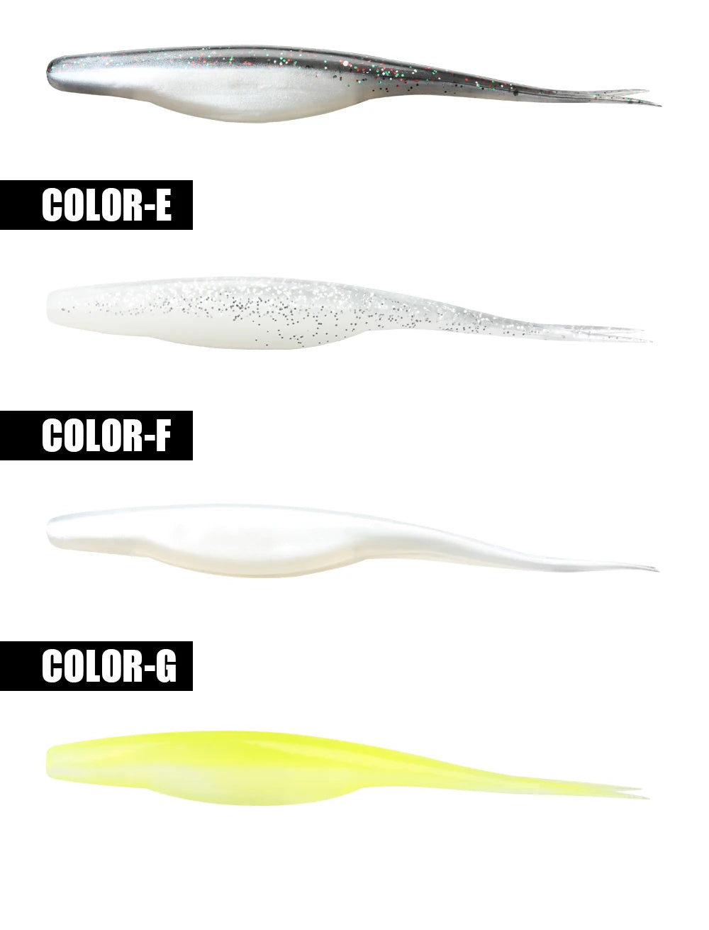 Rosewood Jerk Shad TPR Floating Soft Bait Fishing Lure Drop Shot Jerk Bait Minnow Use Jighead For Sea Fishing Perch Zander Bass