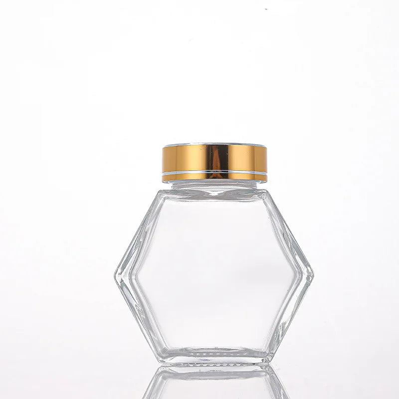 Mật Ong Lục Giác Kèm Muỗng Gỗ & Nắp Bần Sang Trọng