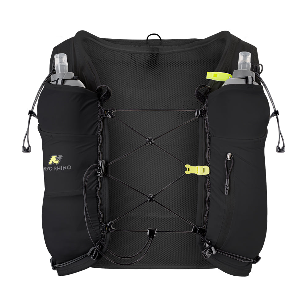Nevo Rhino Marathon Running Hydration Vest Backpack Adjustable Reflective Chest Strap Bottle Holder for Trail Running &amp; Cycling 