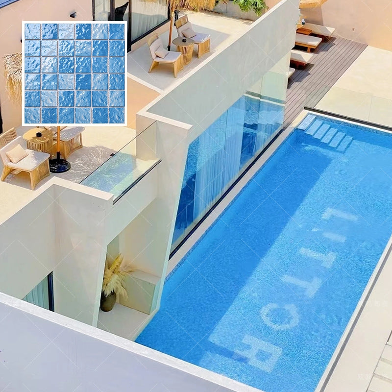 Centurymosaic Green Blue Square Swimming Pool Mosaic Tiles