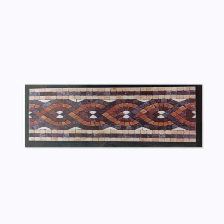 Competitive price Gold and white mosaic tiles for bathroom wall border 