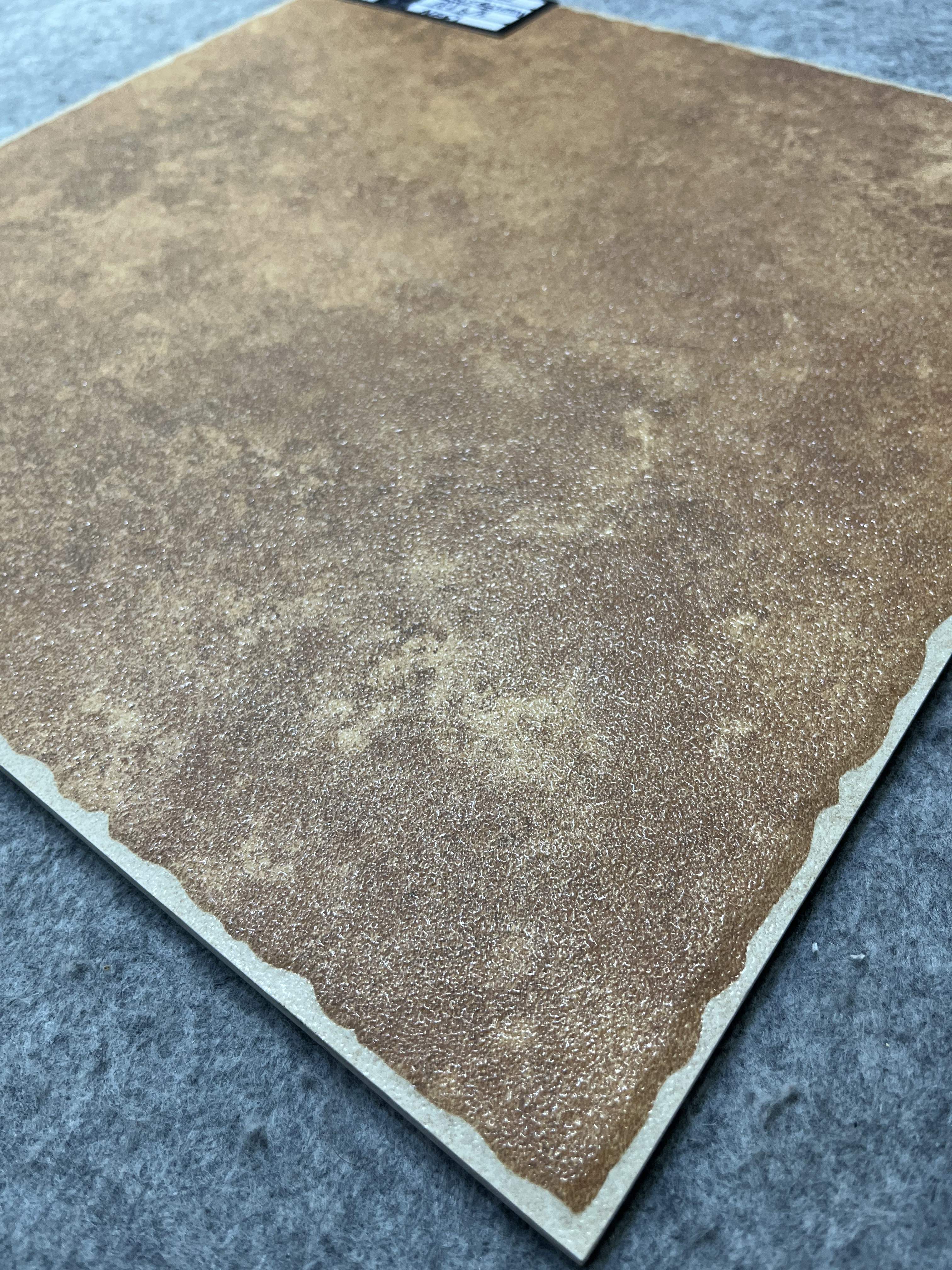Modern Mediterranean style red terracotta ceramic floor tiles 400x400, anti-slip 