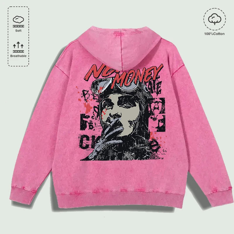 Áo Hoodie Cotton Nữ Phi Công New Money Đa Màu - Daisan Mart