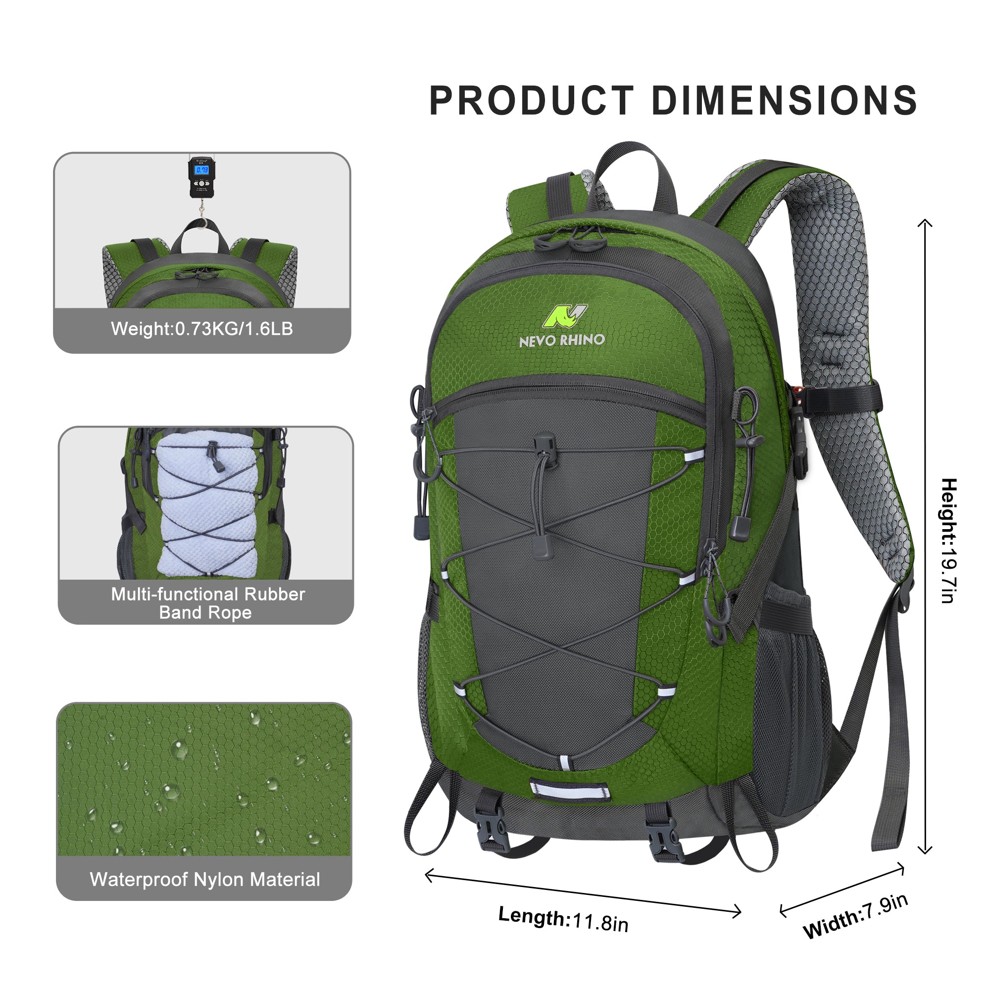 Manufacturer 40L Lightweight Breathable Outdoor Sports Backpack for Men, Cross Country Running &amp; Travel Climbing, Polyester Lining 