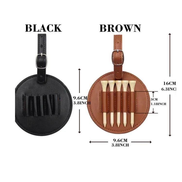 Thẻ Da Golf Đính Kèm Đựng Tee - Quà Tặng Phụ Kiện Nam