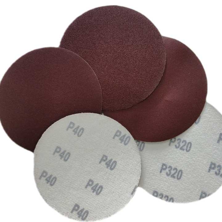 Aluminum Oxide Sanding Disc with Hook and Loop Backing Waterproof Round Sanding Paper for Sanding Paint Surface Repair 