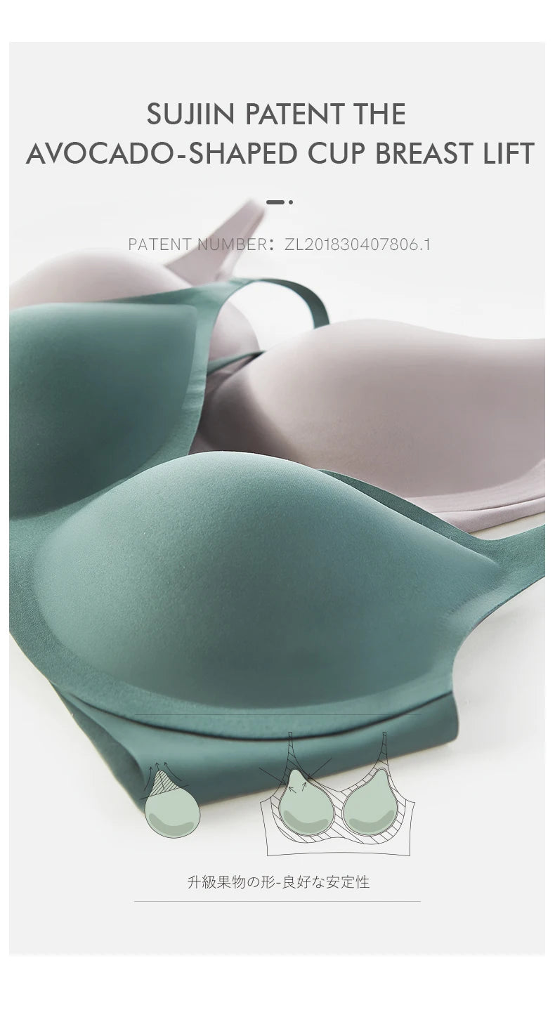 SUJIIN Ultra Thin Women's Underwire Push-Up Bra
