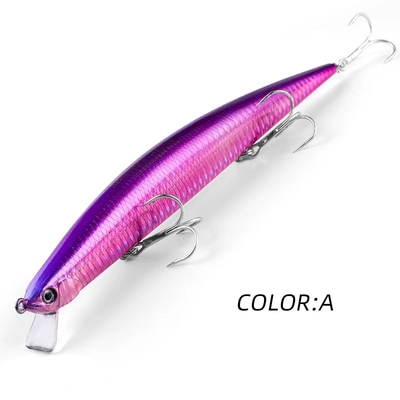 Mồi Câu Chuyên Nghiệp Bearking 175mm Nổi Slim Minnow