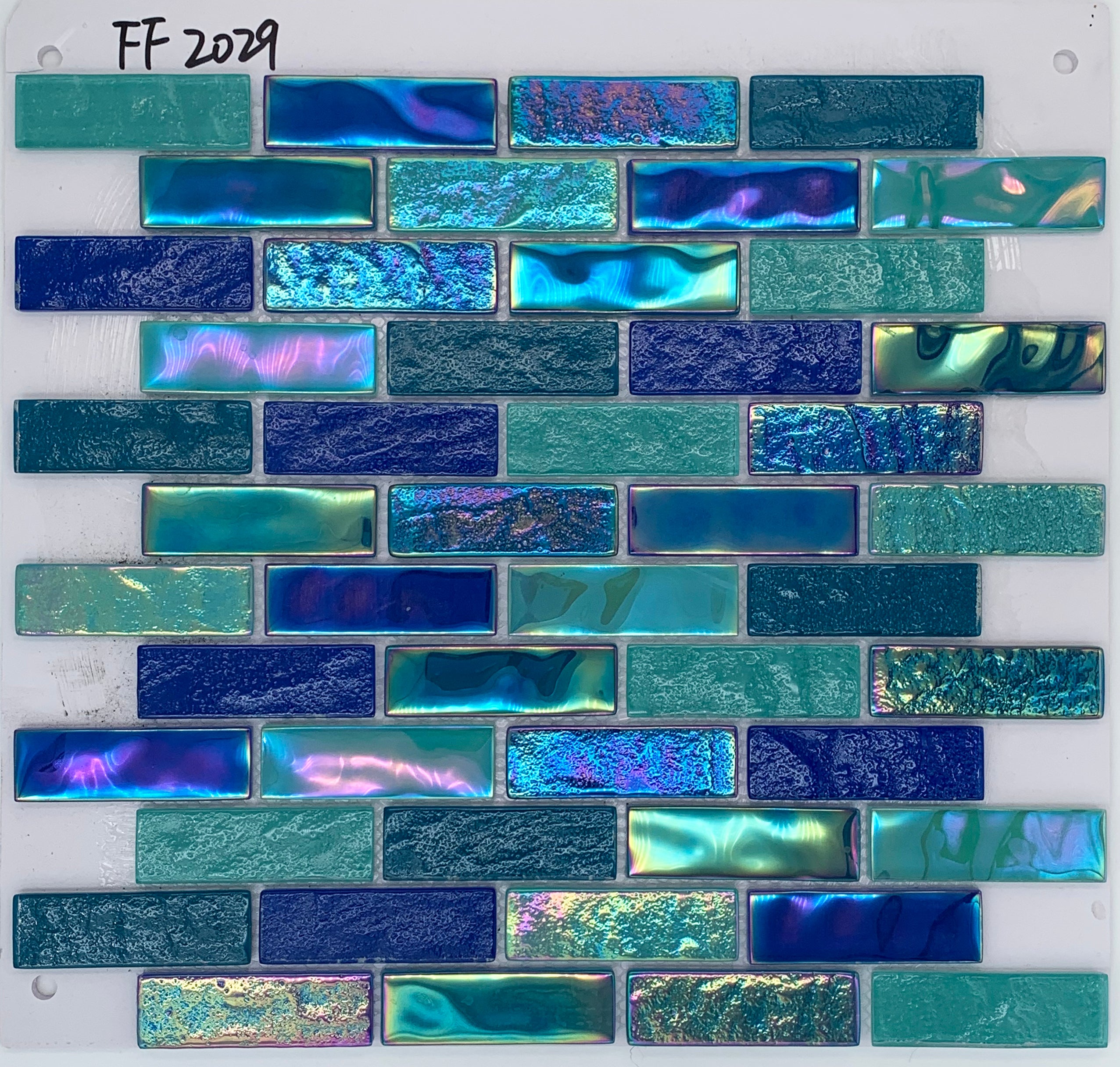 China long striped glass mosaic tiles 