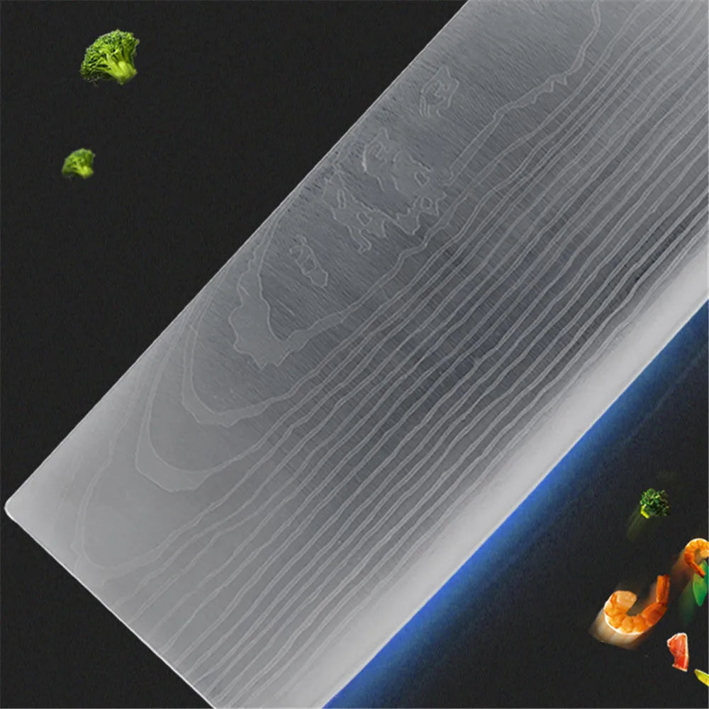 Japanese Damascus Kitchen Knife - Mulberry Wood Handle, Sharp