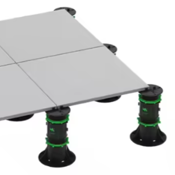 Adjustable base system made of PP PVC material, floor lift with flooring accessories 