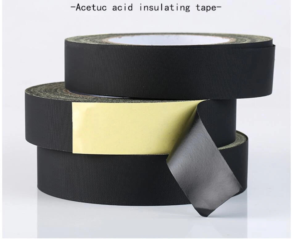 30M Black Acetate Cloth Single-sided Adhesive Tape Wire Bnding High Temperature Resistance Tape For Electric Phone LCD Repair - Daisan Mart