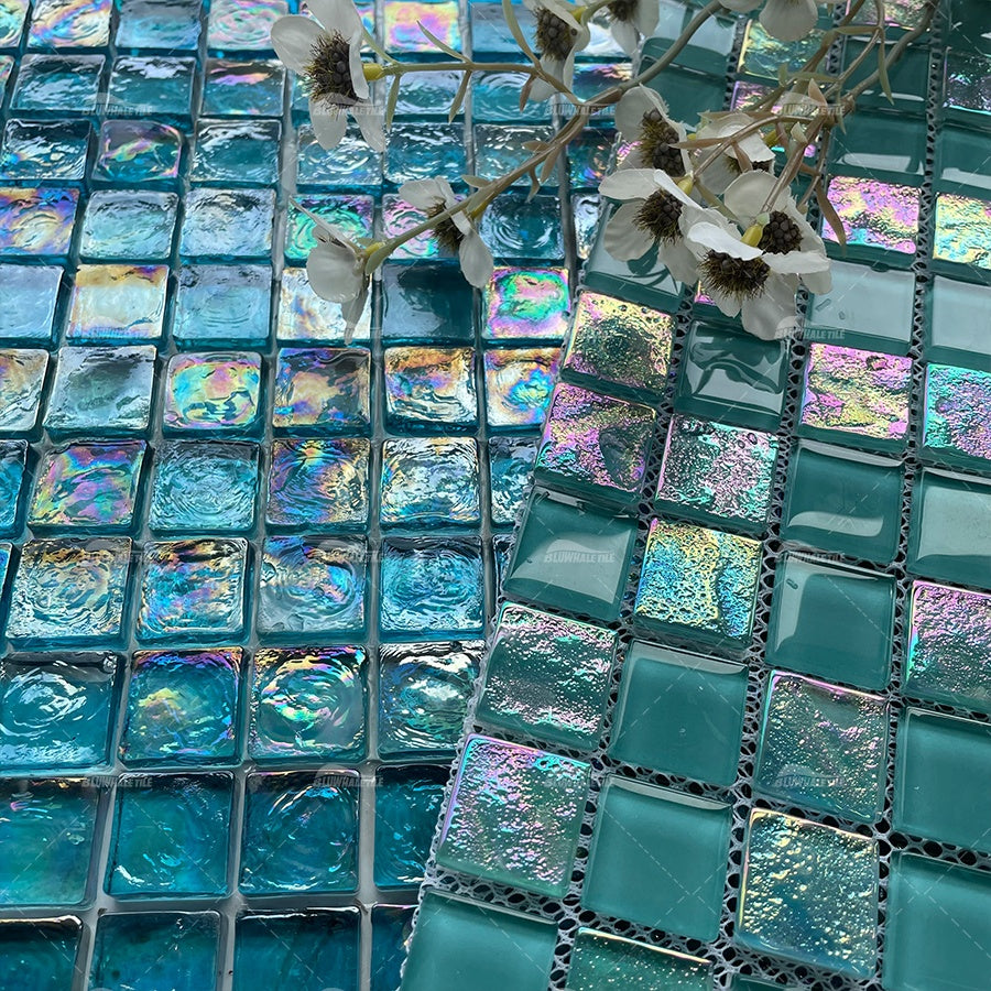 Swimming pool sauna glass mosaic tiles one stop supplier Bluwhale 