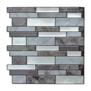 Waterproof vinyl wall tiles, 3D peel and stick stone pattern 