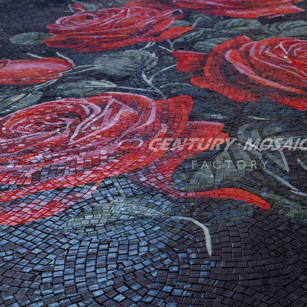Centurymosaic Handmade Glass Mosaic Painting Beautiful Bright Pattern