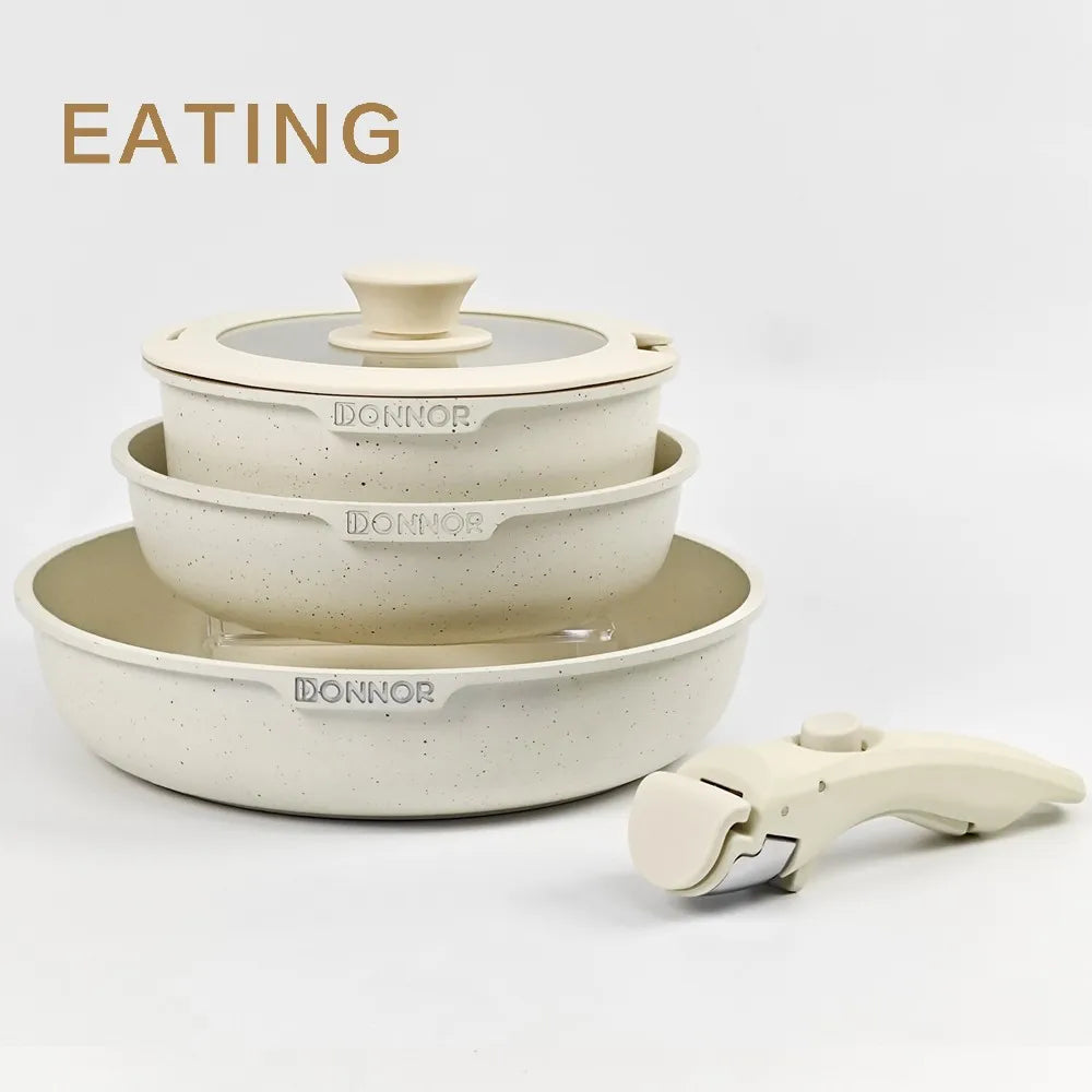 Bộ 5 Nồi Chảo Chống Dính USA - Giao Nhanh 6 Ngày