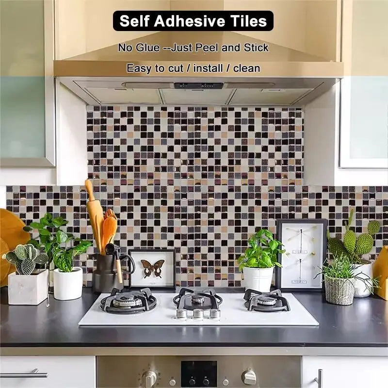 3D Waterproof Self-Adhesive Kitchen Wall Tiles 30x30cm