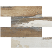 China factory hot selling 3D kitchen wall panel peel and stick waterproof Burlywood mosaic 