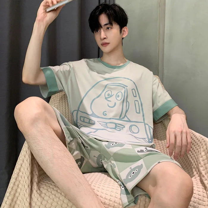 SAMWESTART Men's Modal Cotton Cool Summer Pajamas