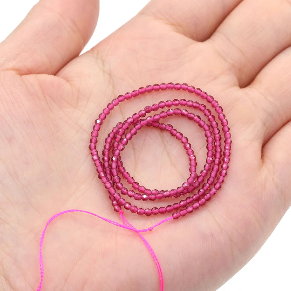 Natural faceted gemstone beads DIY bracelet